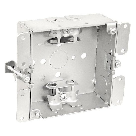 Southwire Electrical Box, 21 cu in, Square Box Type, 4 Gangs, Steel 52151-OWBX